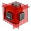Laser 3D,360st, 15 m, červený, s magnetickým držákem, v kufru NEO tools 75-104