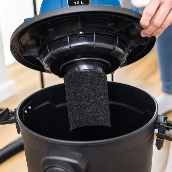 Průmyslový vysavač na suché/mokré vysávání 16l Scheppach VC 16