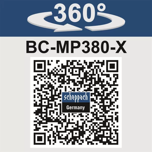 Aku sekačka 20V 2x4,0Ah Scheppach BC-MP380-X-SET XL2