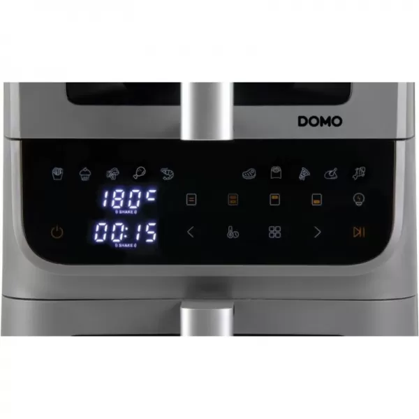 Vertikální dvojitá horkovzdušná fritéza 3,5+6,5 l - DOMO DO550FR