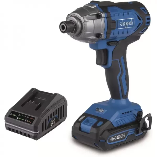 Aku rázový utahovák IXES 20V/2,0Ah/2,4A Scheppach C-ID180-X-SET S