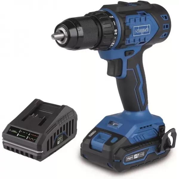 Aku vrtací šroubovák IXES 20V2,0Ah/2,4A Scheppach BC-DD60-X-SET S
