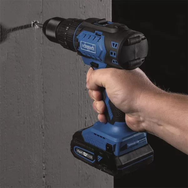 Aku příklepový vrtací šroubovák IXES 20V/2,0Ah Scheppach BC-CD60-X-SET S