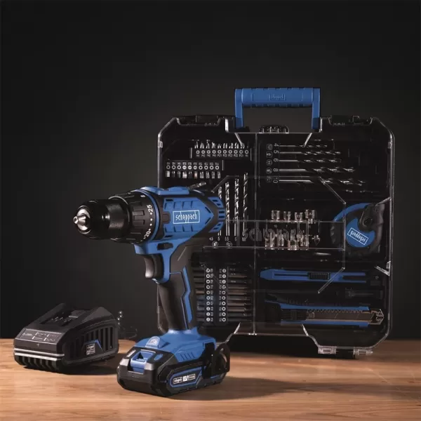 Aku vrtačka 20V/2,0Ah s příslušenstvím 74ks C-DTB74/1-X IXES Scheppach 5909315900