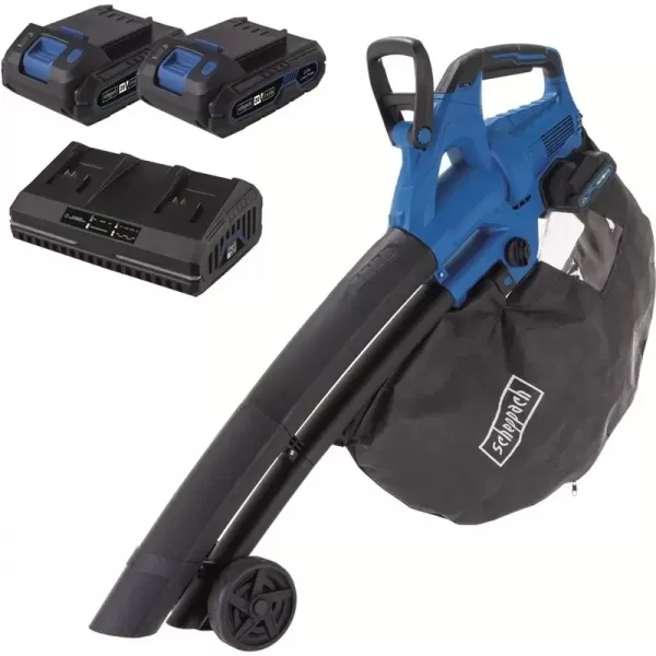 Aku vysavač/foukač 4v1 IXES 2x20V/2x2,0Ah/2,4A Scheppach BC-BLV720-X-SET S2