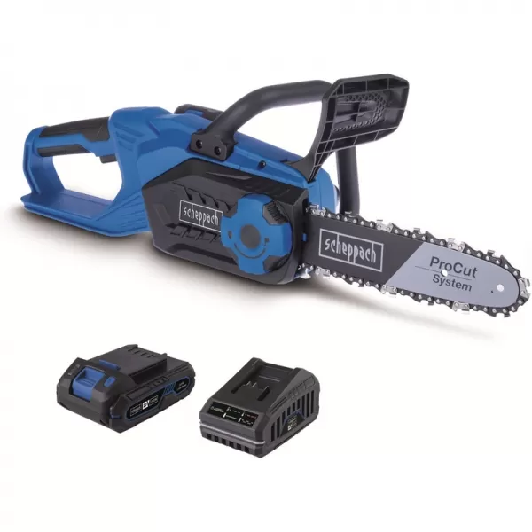Aku řetězová pila IXES 20V/4,0Ah/2,4A Scheppach C-CS254-X-SET L
