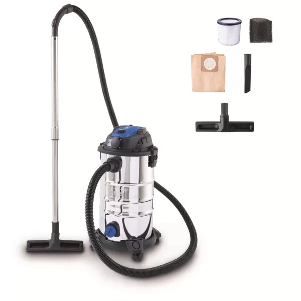 Průmyslový vysavač na suché/mokré vysávání 30l Scheppach VC 30P-GL