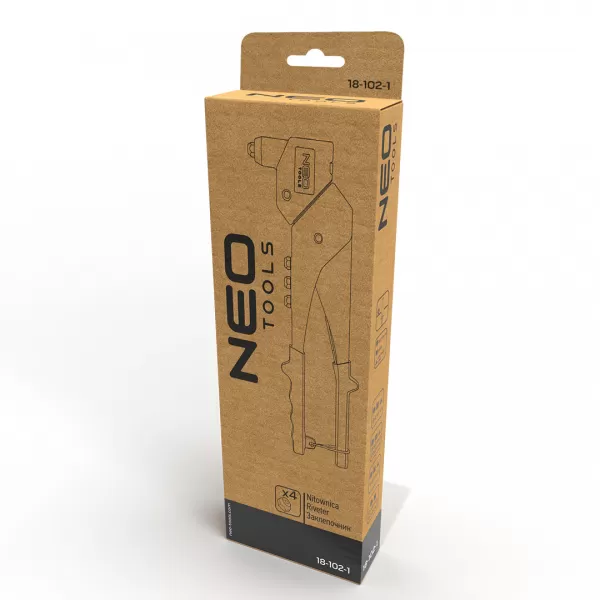 Kleště nýtovací otočné NEO tools 18-102-1