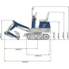 Minibagr Scheppach EXC 815
