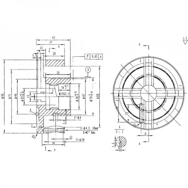 Čtyřčelisťové sklíčidlo Profi M33 × 3,5 - sada Holzstar 5931054