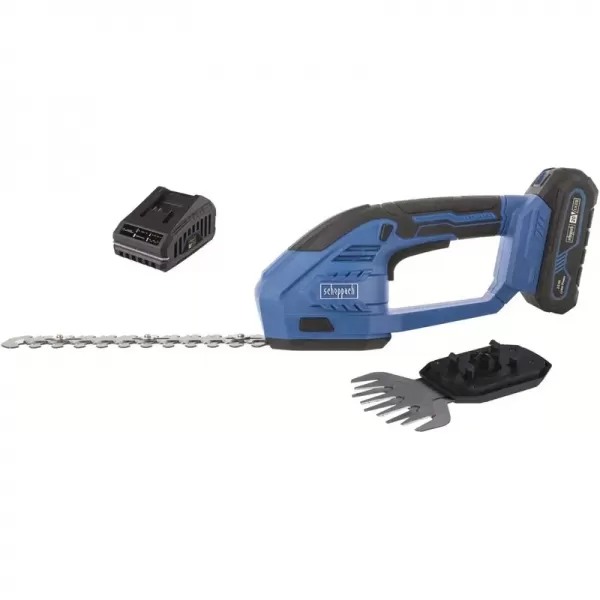 Aku nůžky na trávu a keře IXES 20V/2,0Ah/2,4A Scheppach C-HTGS200-X-SET S