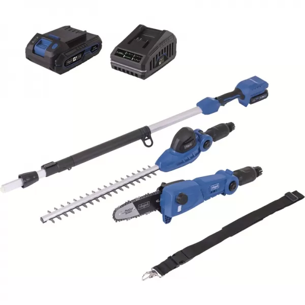 Aku multifunkční stroj 2v1 IXES 20V/2,0Ah/2,4A Scheppach C-PHTS410-X-SET S