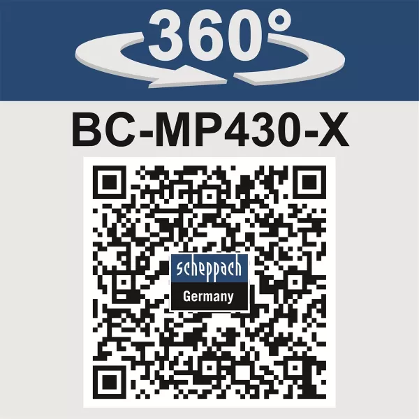 Aku sekačka 20V 2x4,0Ah Scheppach BC-MP430-X-SET XL2