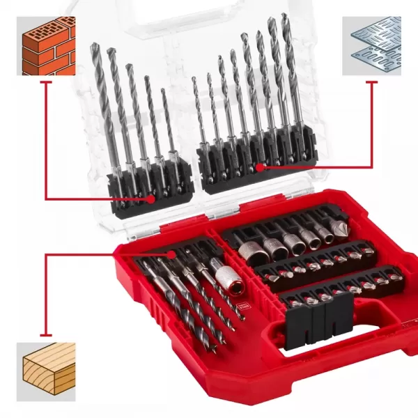 Sada vrtáků a bitů L-CASE 40ks Einhell 49109053
