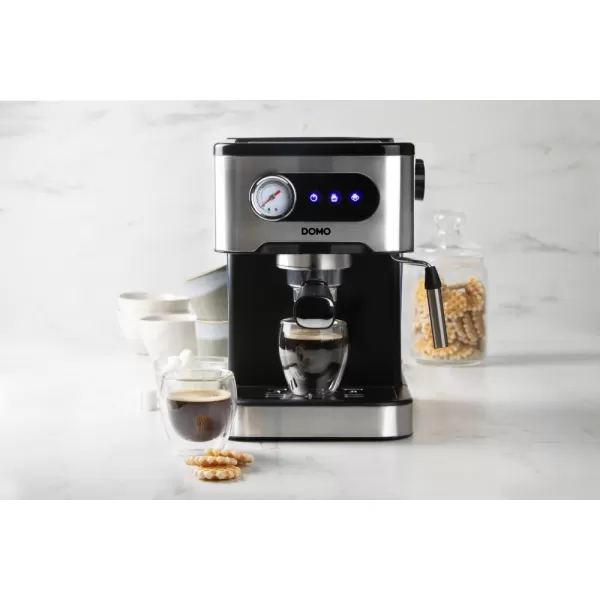 Espresso kávovar pákový - černý - DOMO DO1138K