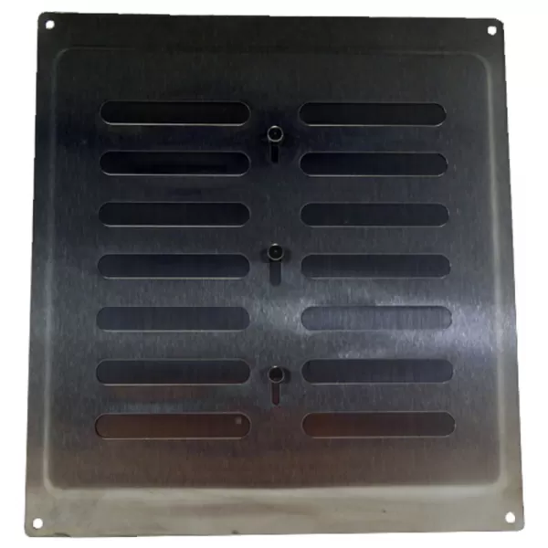 Nerezová větrací mřížka s mechanickým ovládáním 260x240 mm DALAP 6099