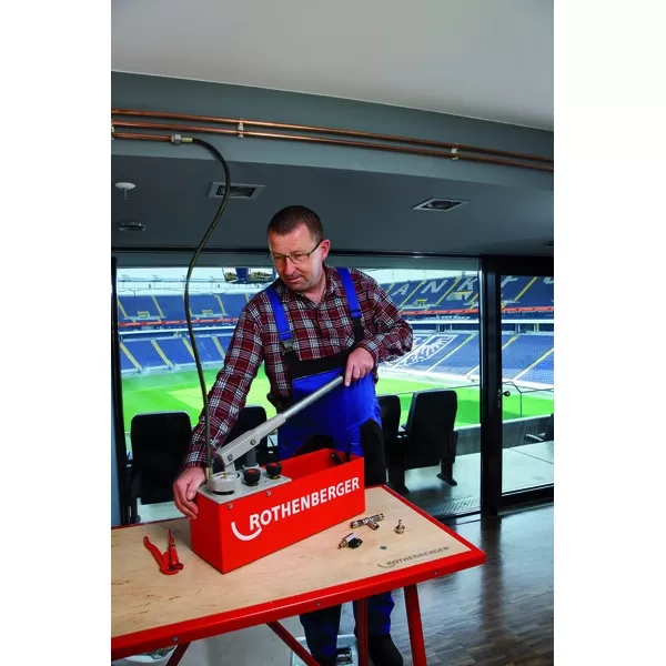 Zkušební tlaková pumpa pozinkovaný plech ROTHENBERGER RP 50