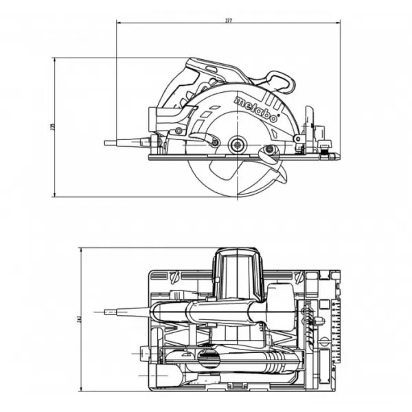 Ruční kotoučová pila KS 55 FS + kufr Metabo 600955500
