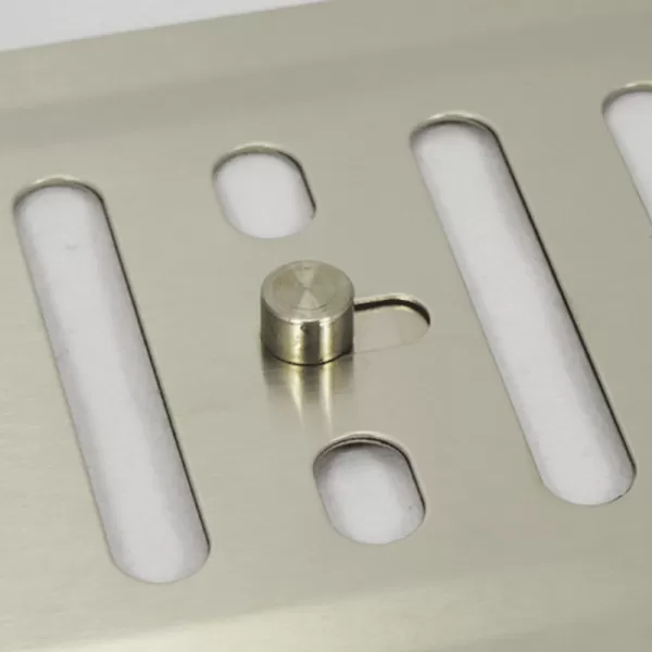 Nerezová větrací mřížka s mechanickým ovládáním 260x90 mm DALAP 6097