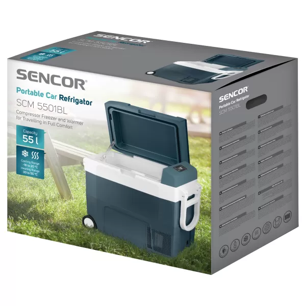 Mobilní kompresorová autochladnička SENCOR SCM 5501BL