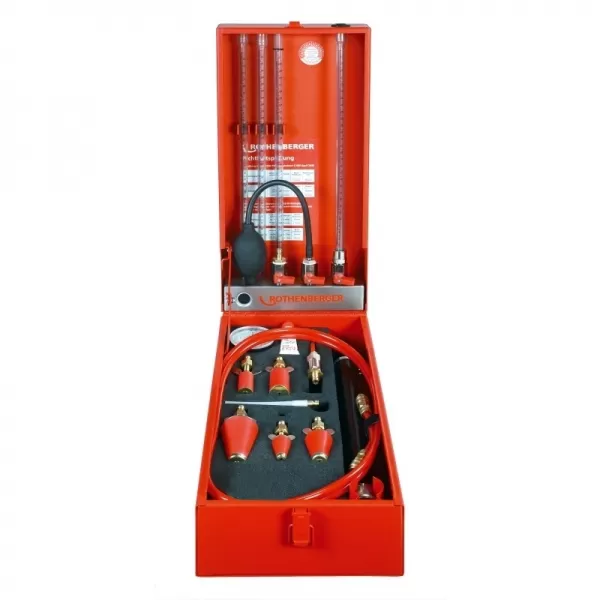 Přístroj na zkoušky plynového potrubí bez zátky plynoměru ROTHENBERGER ROTEST GW 150/4