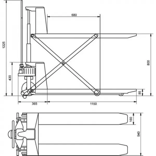 Zvedací plošina Unicraft PHH 1001