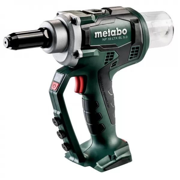 Aku nýtovací pistole bez aku Metabo NP 18 LTX BL 5.0