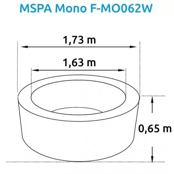 Vířivý bazén MSPA Mono F-MO062W Marimex 11400276