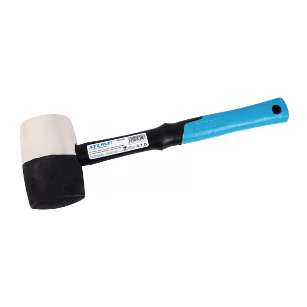 Palička gumová černá/bílá - sklolaminátová násada 69mm Xtline XT0485R