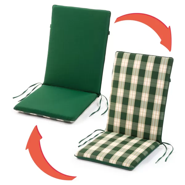 Potah na křeslo - pruhovaný zelený FIELDMANN FDZN 9102