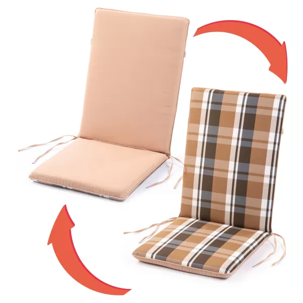 Potah na křeslo - pruhovaný krémový FIELDMANN FDZN 9103