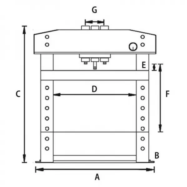 Hydraulický lis stolní Unicraft WPP 15 E 6300015