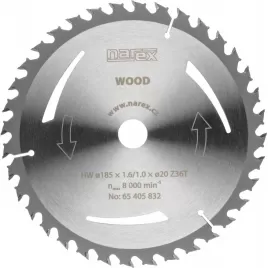 Pilový kotouč WOOD 185x1,6/1,0x20 Z36T Narex 65405832