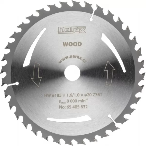 Pilový kotouč WOOD 185x1,6/1,0x20 Z36T Narex 65405832