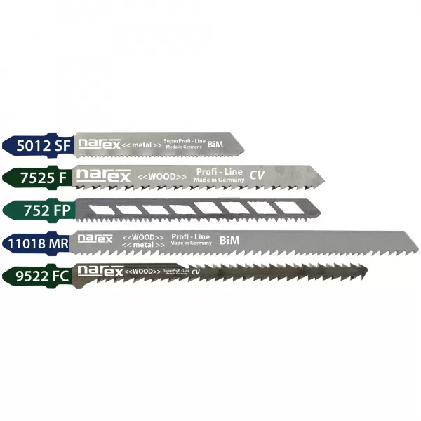 Sada pilových plátků dřevo/kov SET SBN 5 Narex 65404426