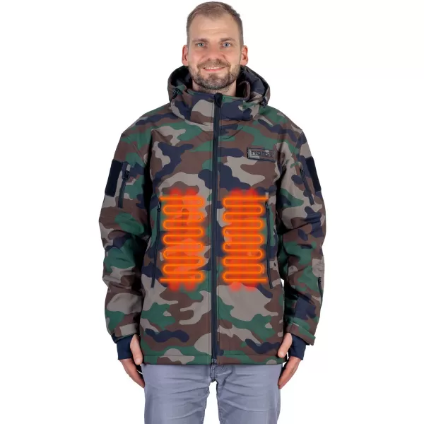 Vyhřívaná bunda + PWR banka Narex Camouflage SET CHJ-XS (65406036)