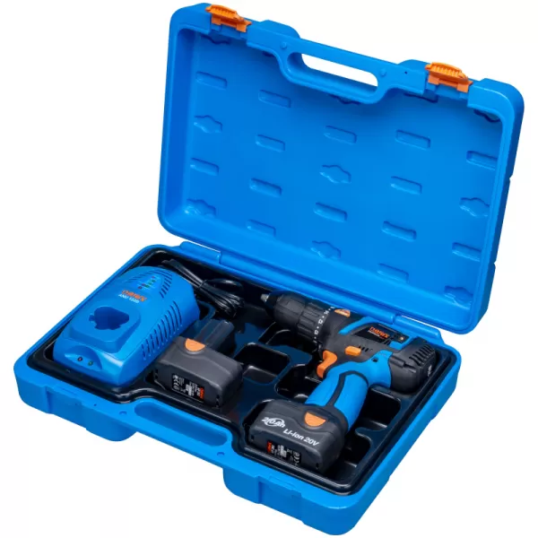 Aku bezuhlíkový vrtací šroubovák 20V 2x2,0 Ah Narex ASV 202-2B 65405299