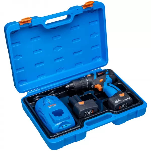 Aku bezuhlíkový vrtací šroubovák 20V 2x3,0Ah ASV 203-2B Narex 65405301