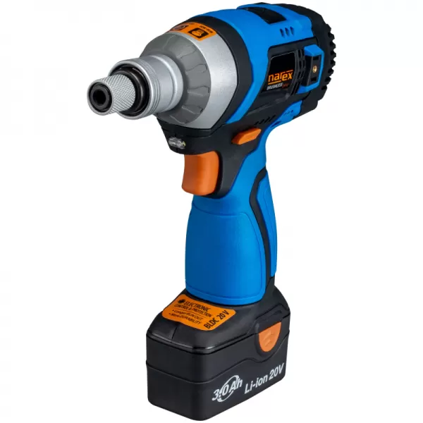Aku bezuhlíkový rázový utahovák 20V 2x3,0Ah Narex 65405309