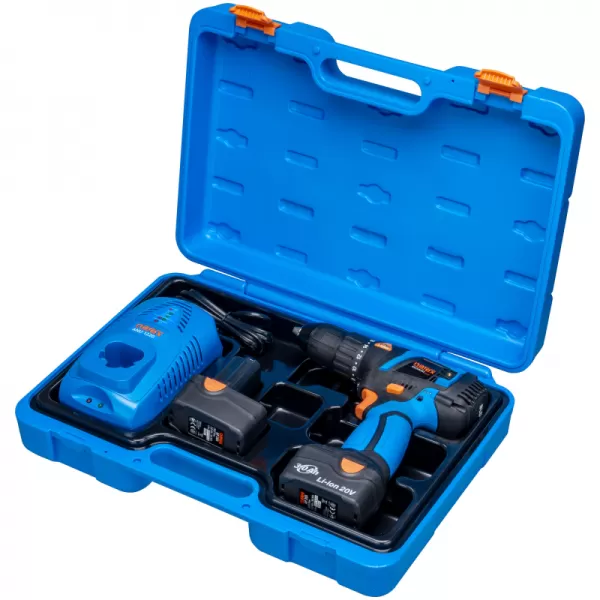 Aku bezuhlíkový vrtací šroubovák 20V 2x3,0Ah ASV 203-2B Narex 65405301