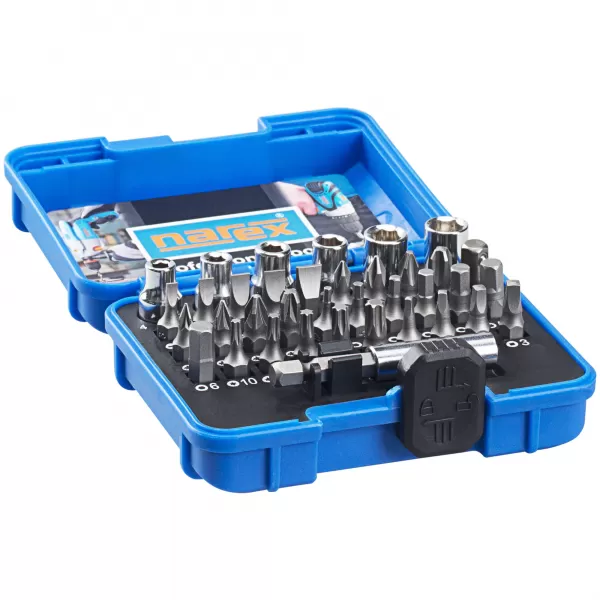 37dílná sada šroubovacích bitů a ořechů 37-Bit Box Narex 65404060