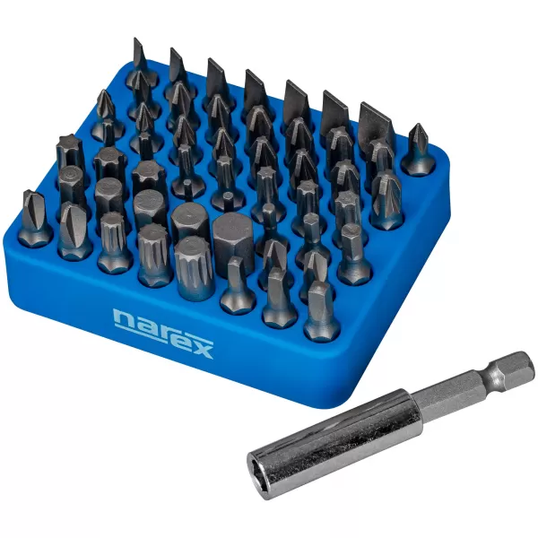 54dílná sada bitů s magnetickým organizérem 54-Bit Box M Narex 65405501