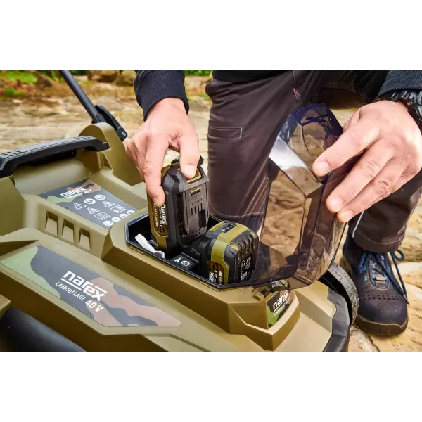 Aku sekačka na trávu 2x20V/2x4,0 Ah CST 430 4BN Narex Camouflage 65406734