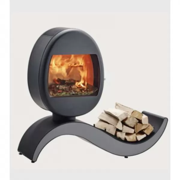 Krbová kamna s podstavcem SCAN 66-5 S černý lak