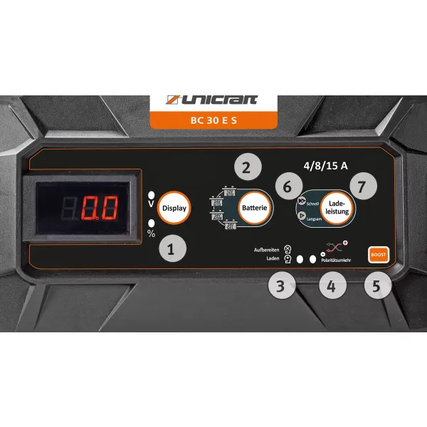 Nabíječka autobaterií Unicraft BC 30 E S