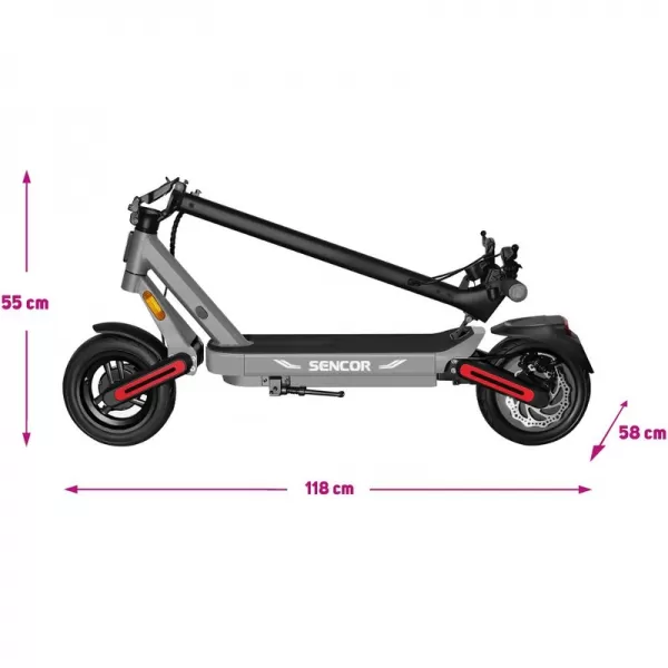 Elektrická koloběžka SCOOTER S71 DARK Sencor 68000204