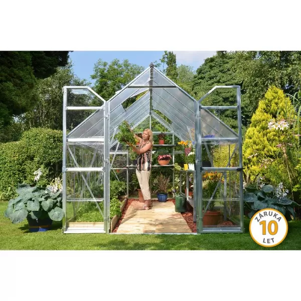 Polykarbonátový skleník Balance 8x12 silver