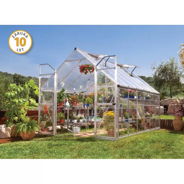 Polykarbonátový skleník Balance 8x12 silver