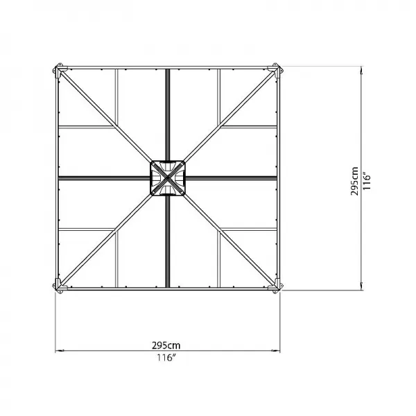 Zahradní altán Palram Palermo 3000