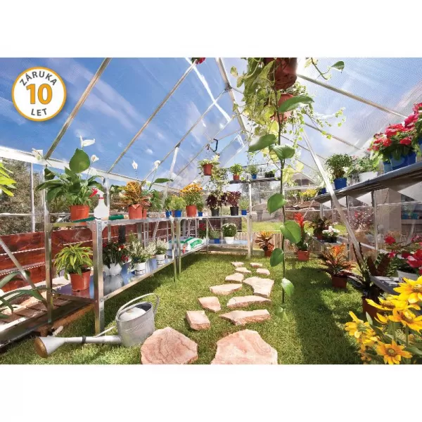 Polykarbonátový skleník Balance 8x12 silver